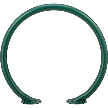 Global Industrial Circle Bike Rack, 37W x 33-1/2H, 2 Bike Capacity, Flange Mount, Green 708388GN